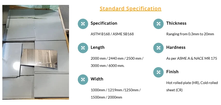 ASME SB 168 Inconel 600 Plate ASME SB 168 Inconel 600 Plate